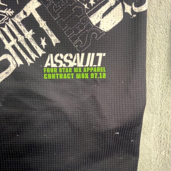 Shift MX Shirt Boys XL Motocross Jersey Assault Ride Club AOP Y2K Dirt Bikes - Picture 13 of 16